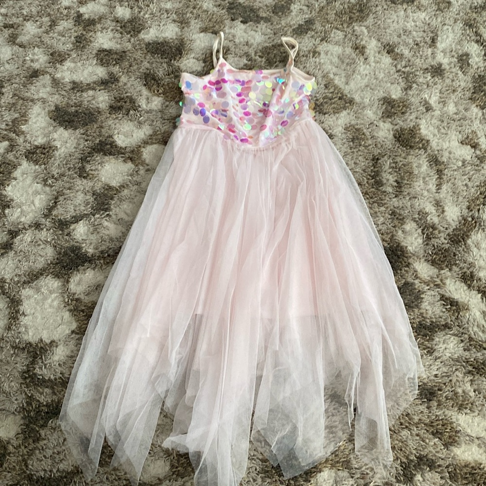 Cat and Jack pink formal dress. Size: youth Large